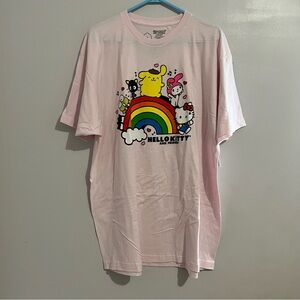 Sanrio Pink Hello Kitty Rainbow T-Shirt